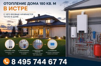 Отопление дома 180 кв. м в Истре