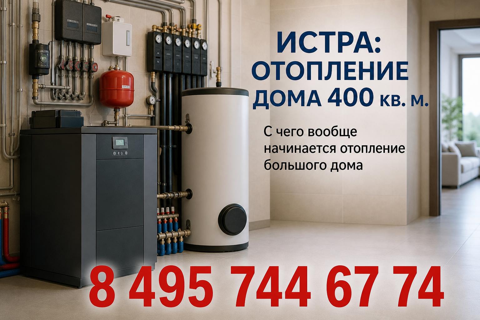 С чего вообще начинается отопление большого дома