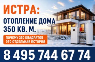 Истра: как правильно отопить дом на 350 квадратов