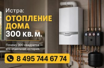 Истра: Отопление дома 300 кв. м
