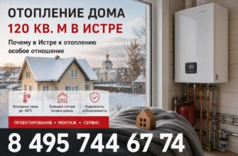 Отопление дома 120 кв. м в Истре