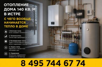 Отопление дома 140 кв. м в Истре