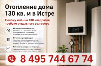 Отопление дома 130 кв. м в Истре