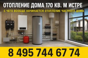Отопление дома 170 кв. м в Истре