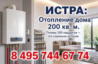 Истра: Отопление дома 200 кв. м