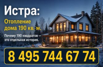 Истра: Отопление дома 190 кв. м