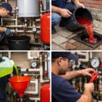 Замена антифриза в системе водяного отопления в Клину