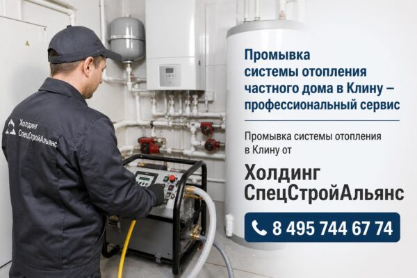 Промывка системы отопления частного дома в Клину