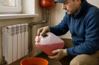 Клин: замена теплоносителя в отоплении дачи