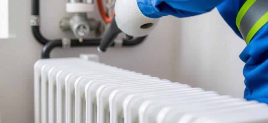 Очистка труб отопления и радиаторов