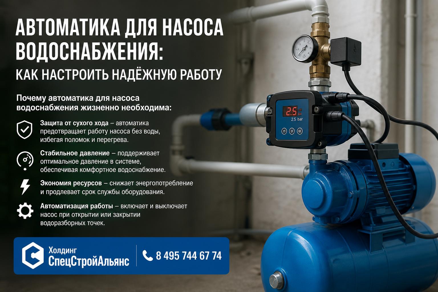 Почему автоматика для насоса водоснабжения жизненно необходима Почему автоматика для насоса водоснабжения жизненно необходима