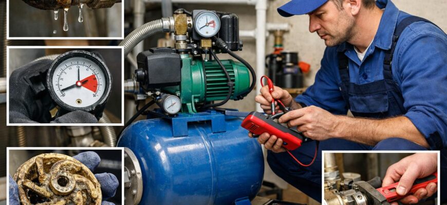 Клин Почему падает давление и как повысить напор воды в насосной станции