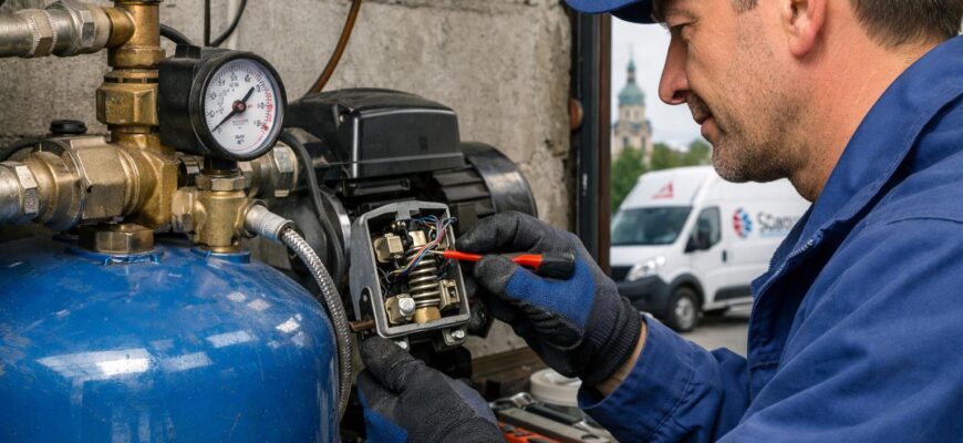 Обслуживание реле давления водоснабжения в Клину