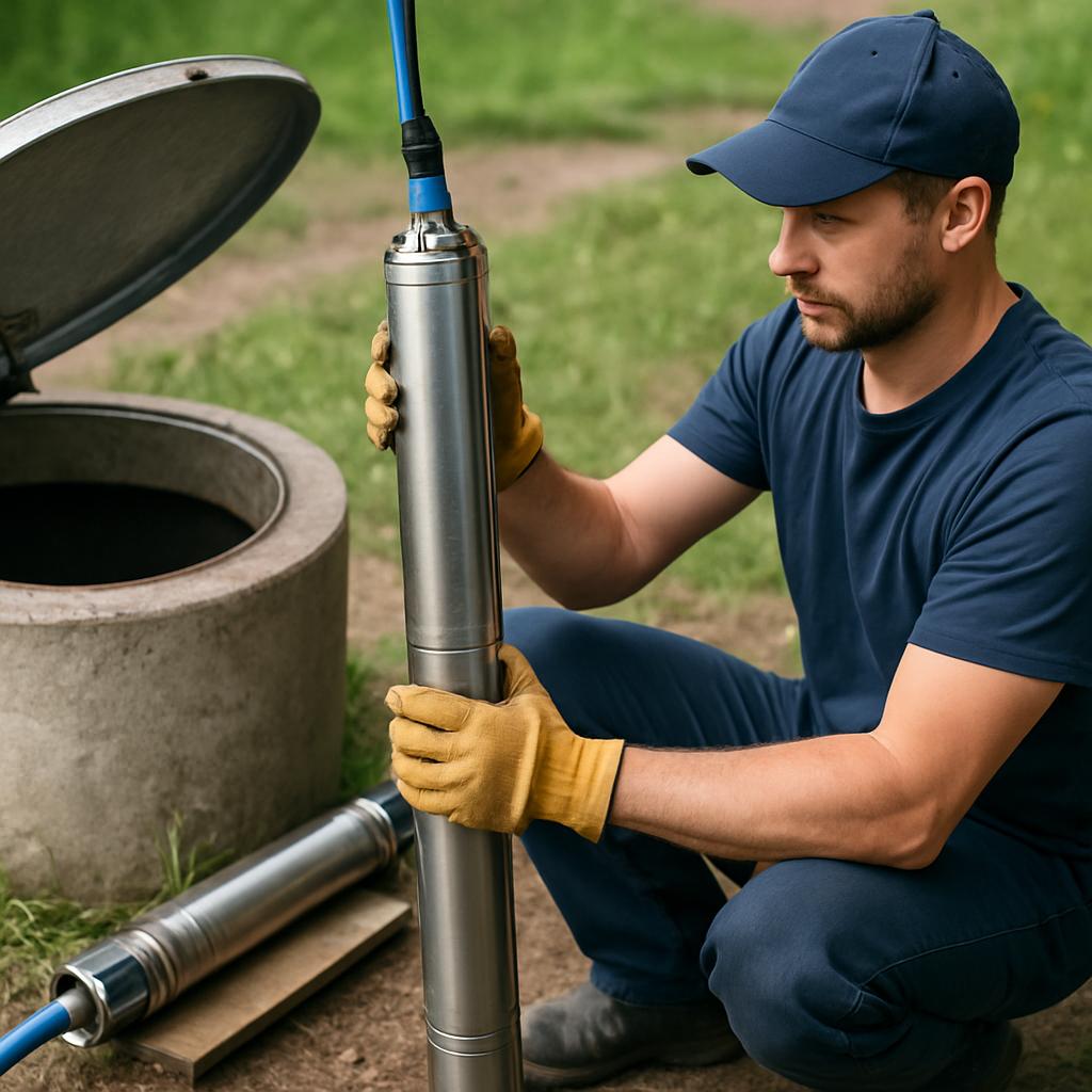 Клин замена насоса в скважине и колодце