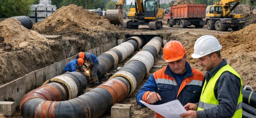 Стоимость прокладки теплотрассы в Клину