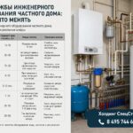 Срок службы инженерного оборудования частного дома
