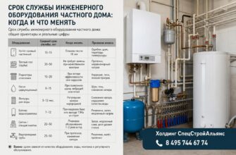 Срок службы инженерного оборудования частного дома