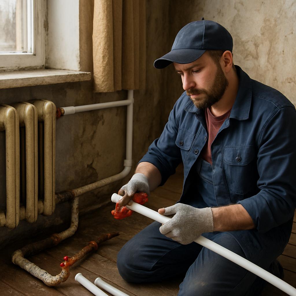 Кубинка: Замена металлопластиковых труб отопления