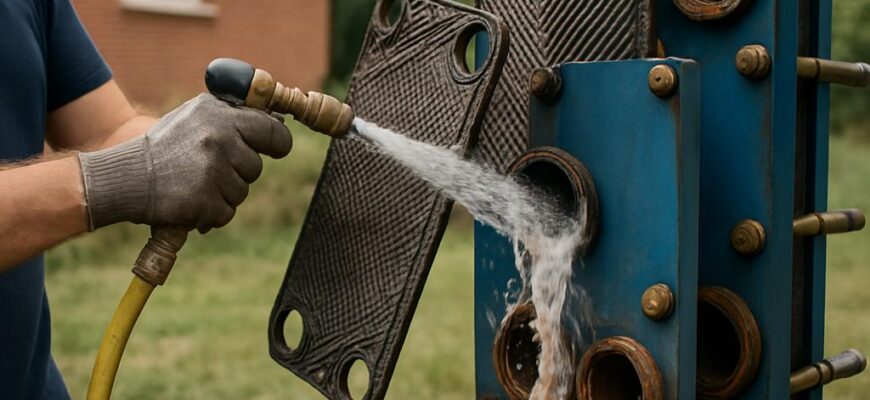 Промывка теплообменника в Кубинке