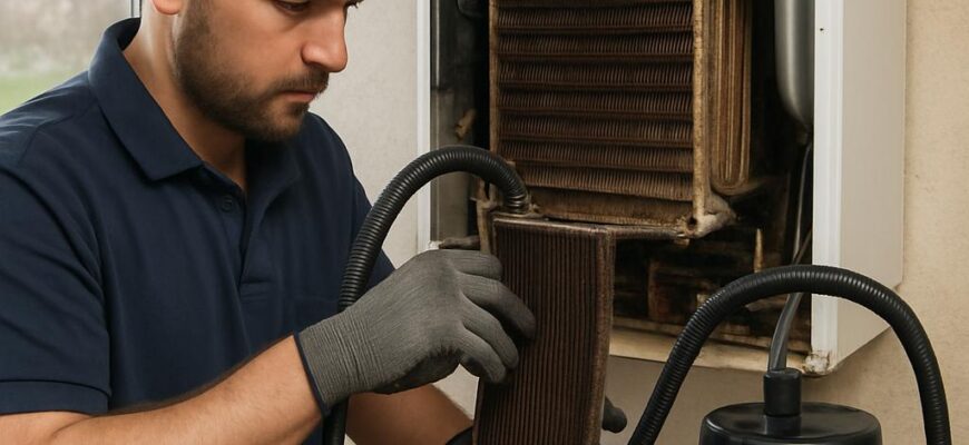 Промывка теплообменника котла в Кубинке