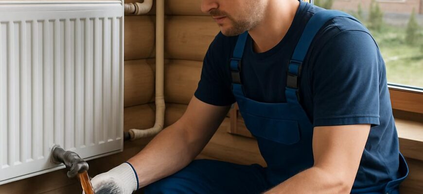 Промывка системы отопления в коттедже Кубинка