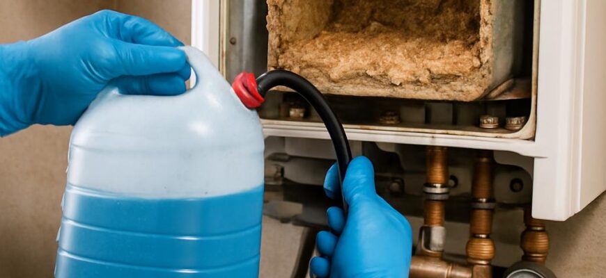 Промывка котла от накипи в Кубинке