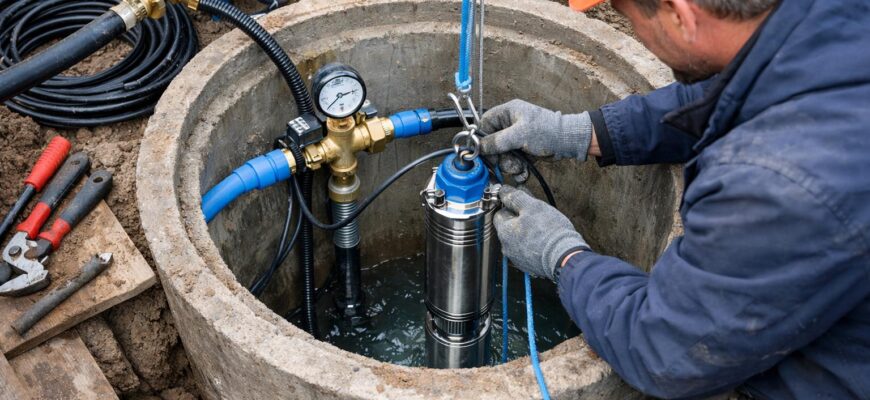 Установка автоматики водоснабжения в Кубинке для частного дома