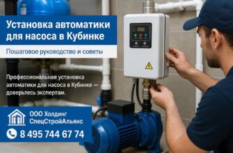 Установка автоматики для насоса в Кубинке