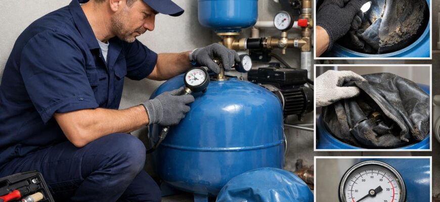 Обслуживание гидроаккумулятора водоснабжения в Лобне