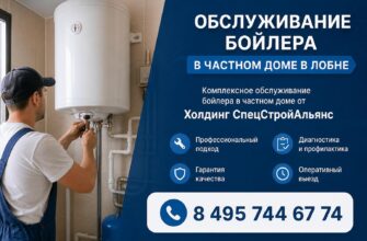 Обслуживание бойлера в частном доме в Лобне