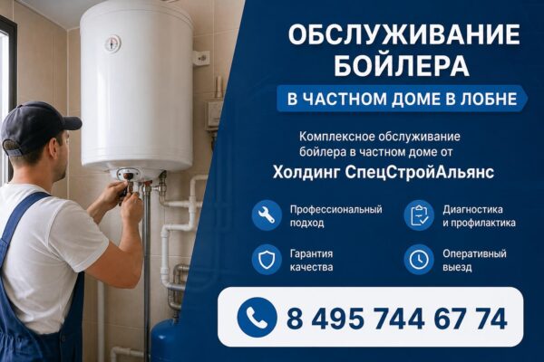 Обслуживание бойлера в частном доме в Лобне