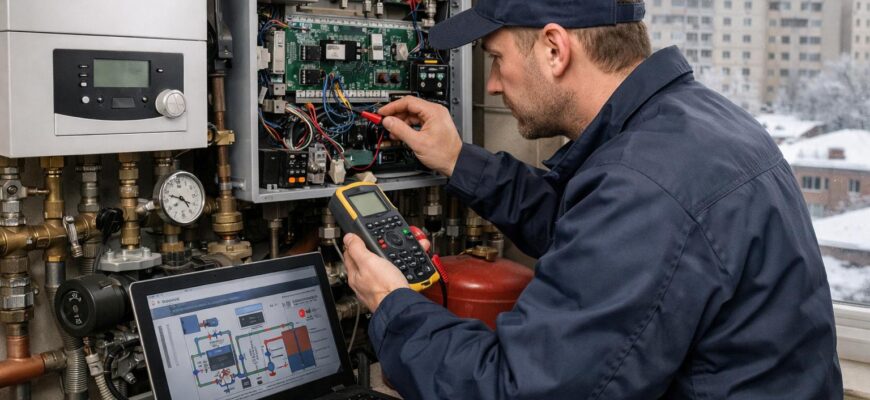 Обслуживание автоматики отопления в Лобне