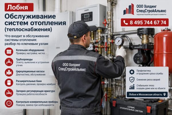 Лобня: обслуживание систем отопления (теплоснабжения)