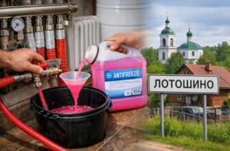 Лотошино: замена антифриза в водяном отоплении