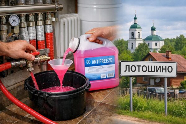 Лотошино: замена антифриза в водяном отоплении