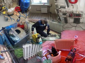Промывка системы отопления и замена теплоносителя в Лотошино