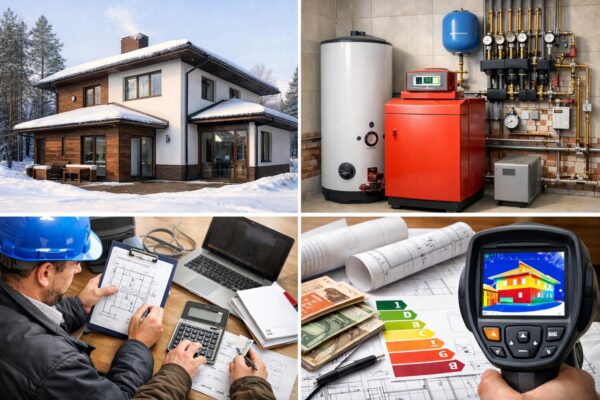 Отопление дома 300 кв. м в Лотошино