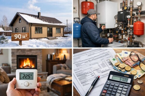 Отопление дома 90 кв. м в Лотошино