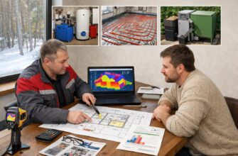 Отопление дома 350 кв. м в Лотошино