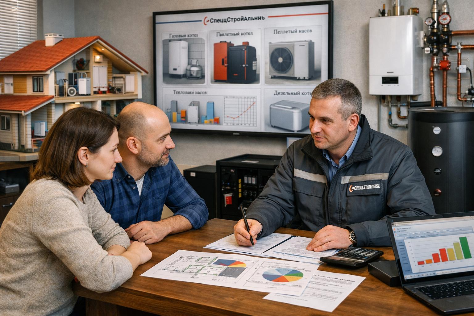 Экспертный подход к отоплению дачи 400 кв. м в Лотошино — выбирайте качество от ООО Холдинг СпецСтройАльянс