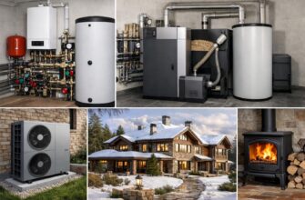 Отопление дачи 400 кв. м в Лотошино