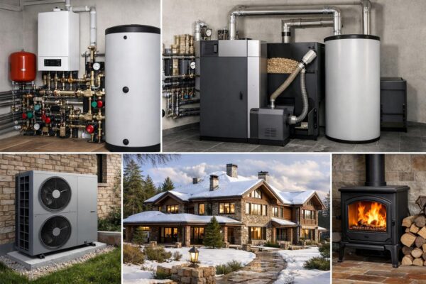 Отопление дачи 400 кв. м в Лотошино