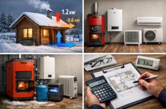 Отопление дома 30 м² в Лотошино