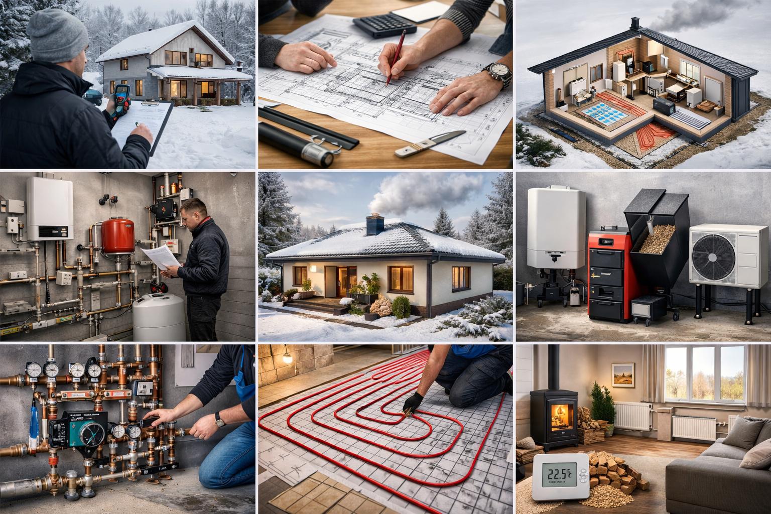 Комплексный проект: Отопление дома 120 кв м в Лотошино — от замеров до экономии