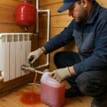 Замена теплоносителя в отоплении дачи Можайск