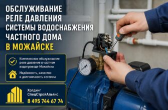 Обслуживание реле давления системы водоснабжения частного дома в Можайске