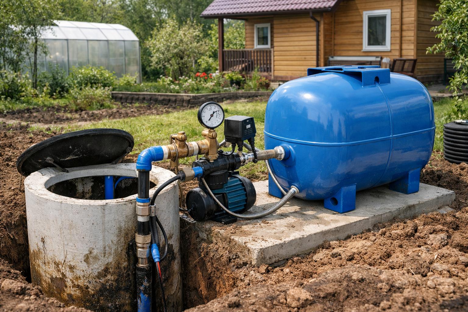 Почему владельцам домов в Можайске нужен гидроаккумулятор для скважины