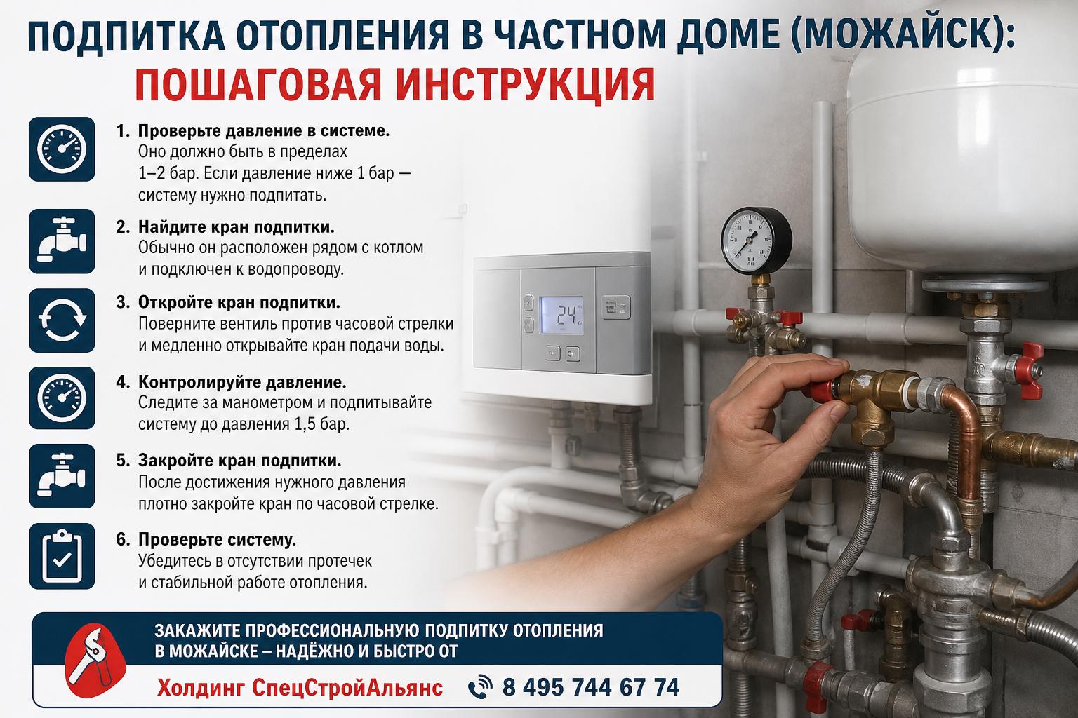 Закажите профессиональную подпитку отопления в Можайске — надёжно и быстро от Закажите профессиональную подпитку отопления в Можайске — надёжно и быстро от