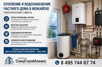 Отопление и водоснабжение частного дома в Можайске