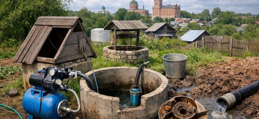 В Можайске насос не качает воду из скважины или колодца